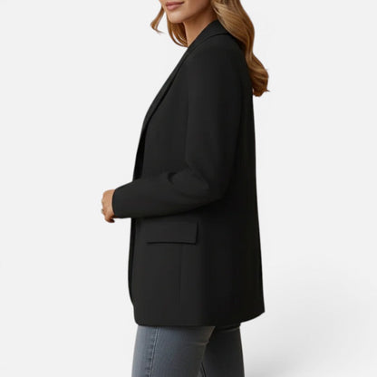 Tailored Single Button Long-Sleeve Blazer – ModClo, view 3