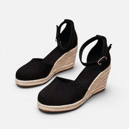 Espadrille Wedge Sandals with Ankle Strap – ModClo, view 7