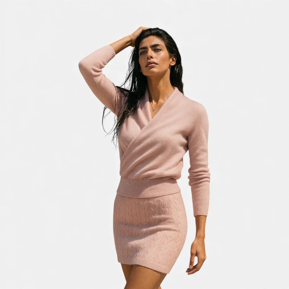 V Neck Knit Sweater