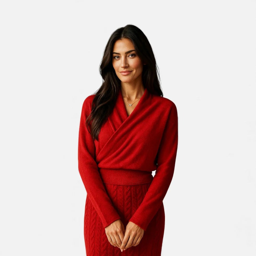 V Neck Knit Sweater