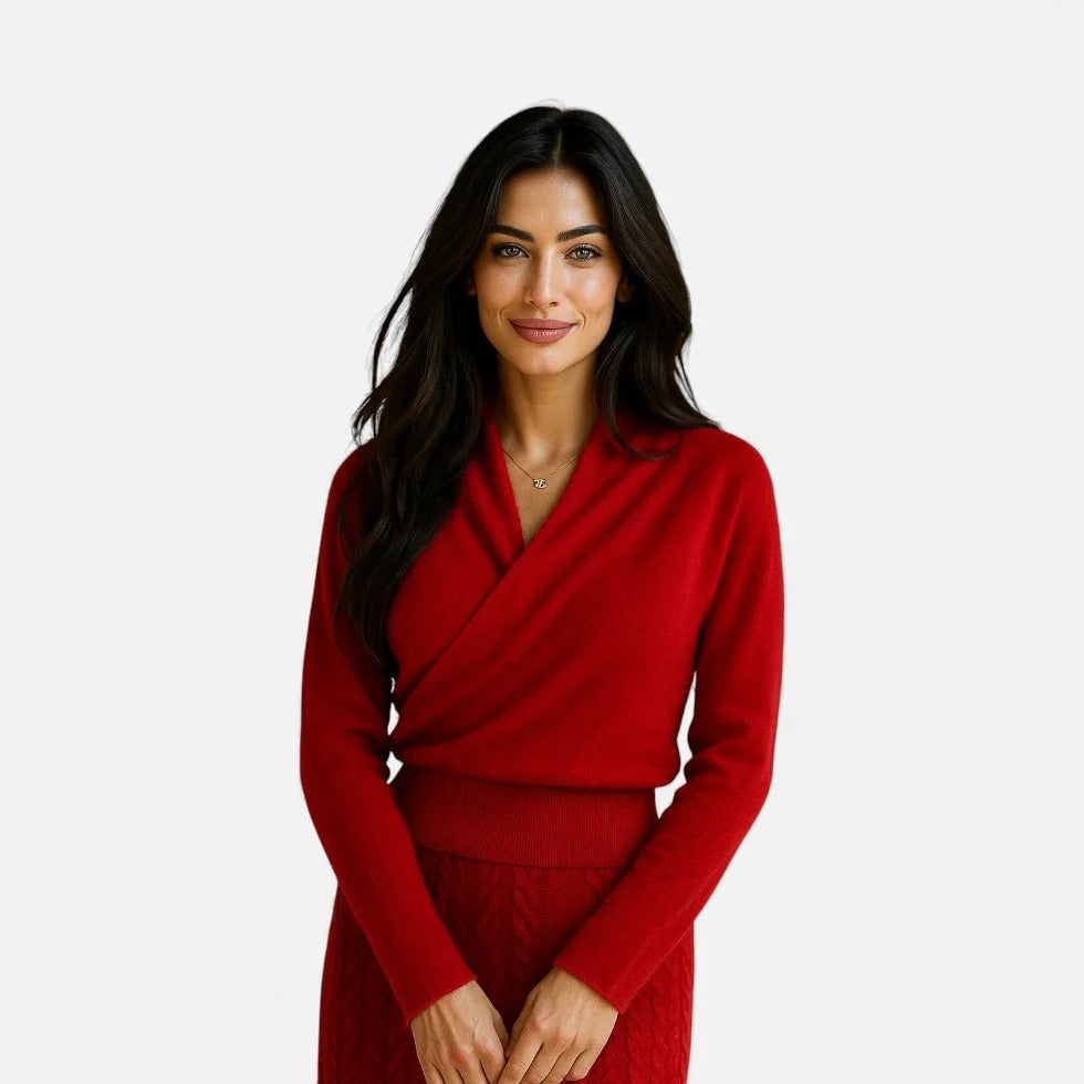 V Neck Knit Sweater