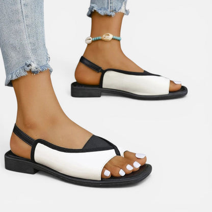 Open-Toe Slingback Flat Sandals – ModClo, view 6