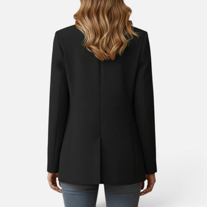 Tailored Single Button Long-Sleeve Blazer – ModClo, view 4