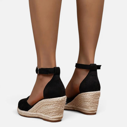 Espadrille Wedge Sandals with Ankle Strap – ModClo, view 6
