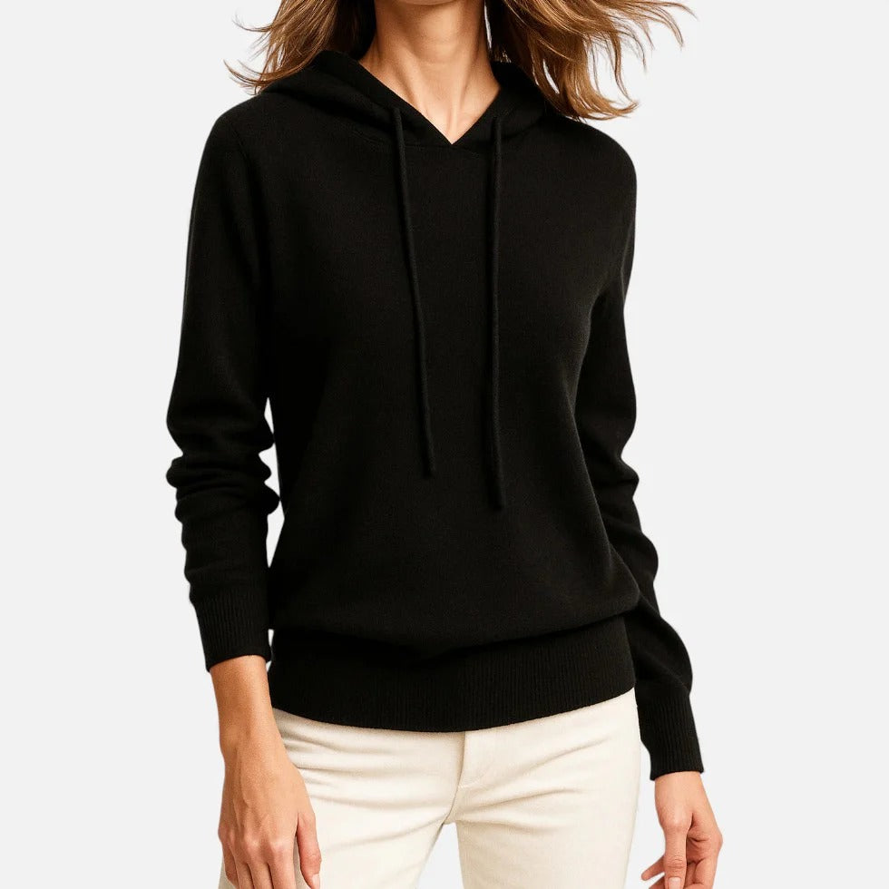 Ribbed Knit Hoodie Sweater
