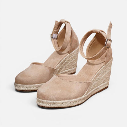Espadrille Wedge Sandals with Ankle Strap – ModClo, view 4