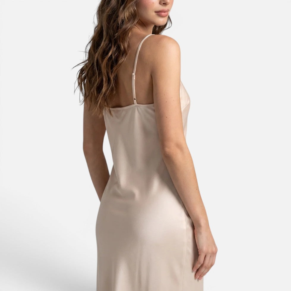 Silk Luxury Nightgown Sleeping Dress – ModClo, view 6