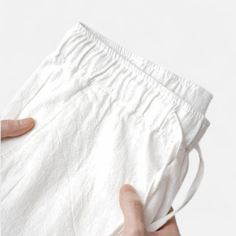 Relaxed Fit Linen Trousers