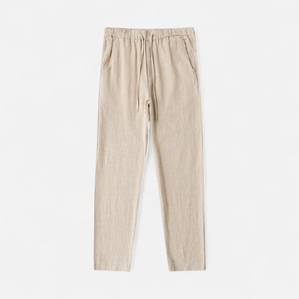 Relaxed Fit Linen Trousers
