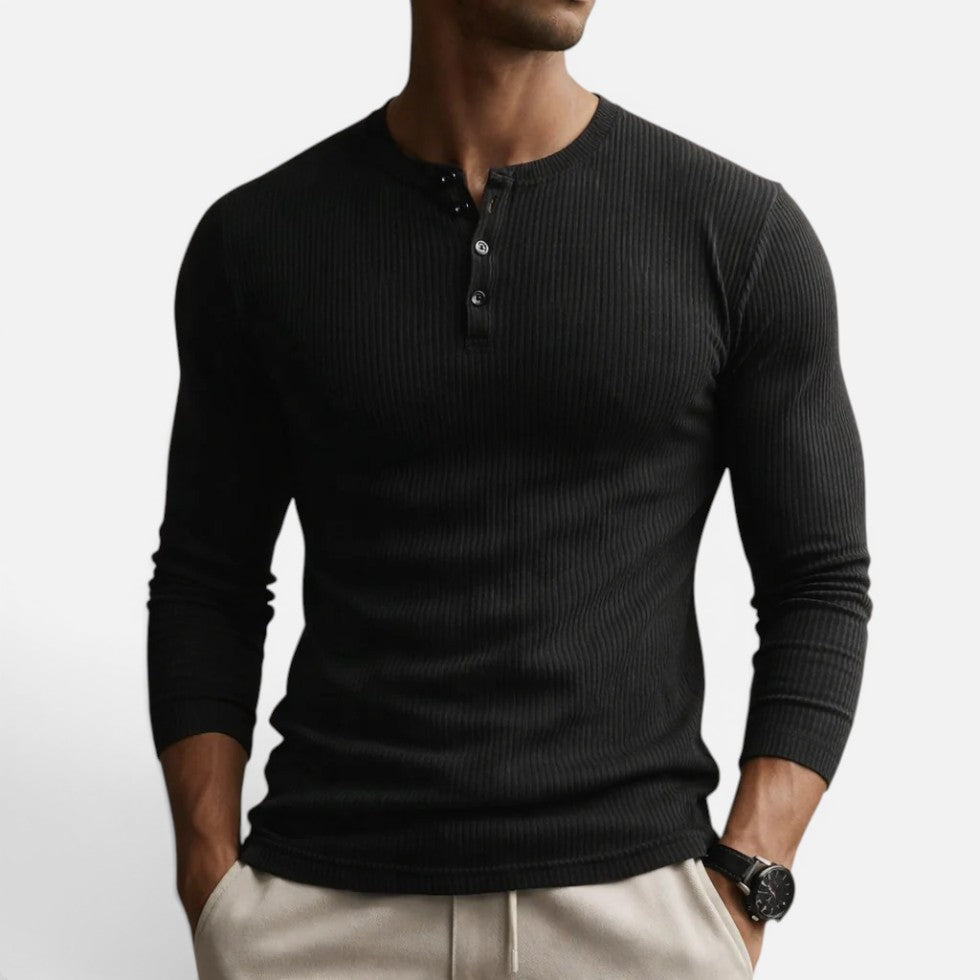 Men's Slim Fit Ribbed Shirt – ModClo, main view