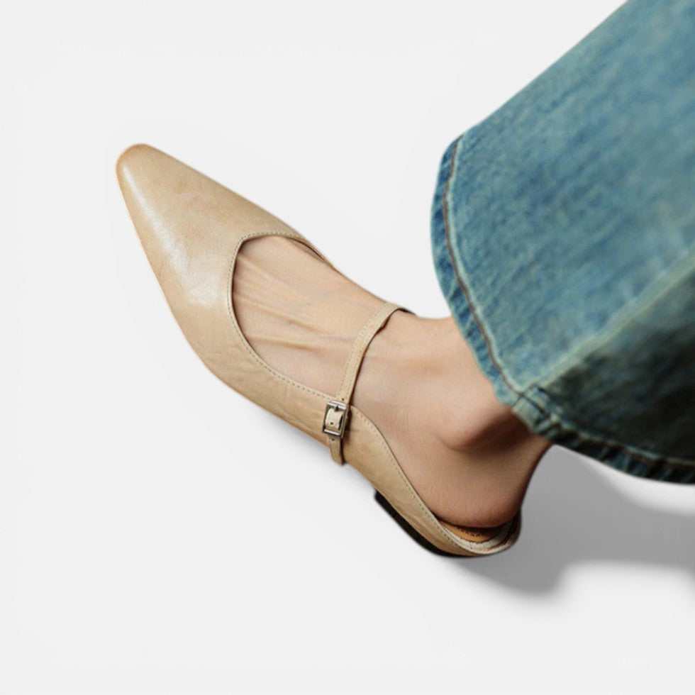 Pointed Toe Slingback Flats