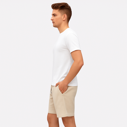 Men's Linen Striped Shorts Summer