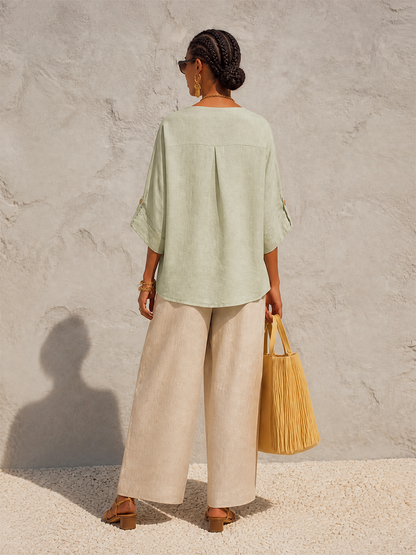 Women's Linen Wrap Jacket – ModClo