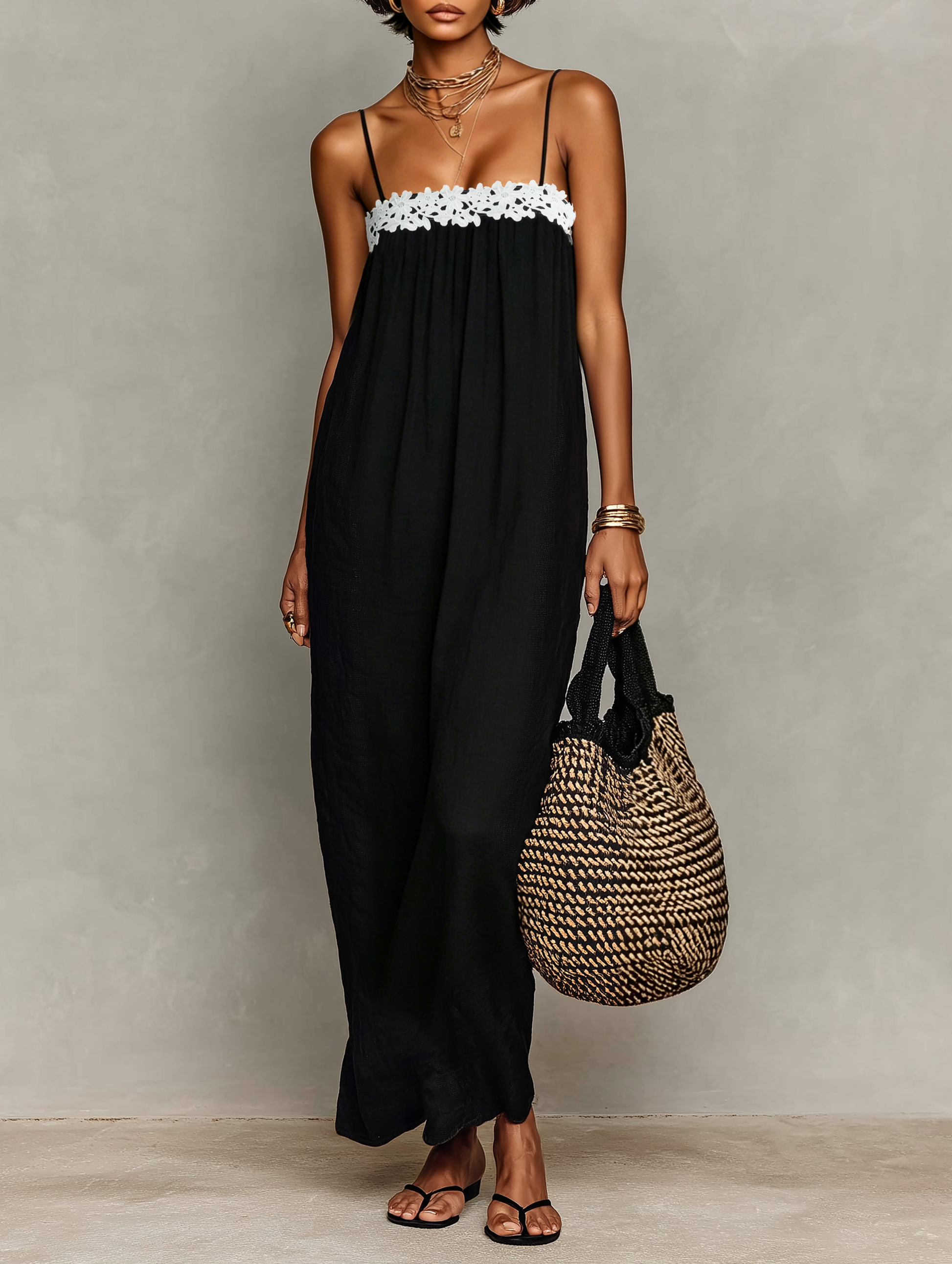 Women's Linen Strapless Maxi Dress – ModClo