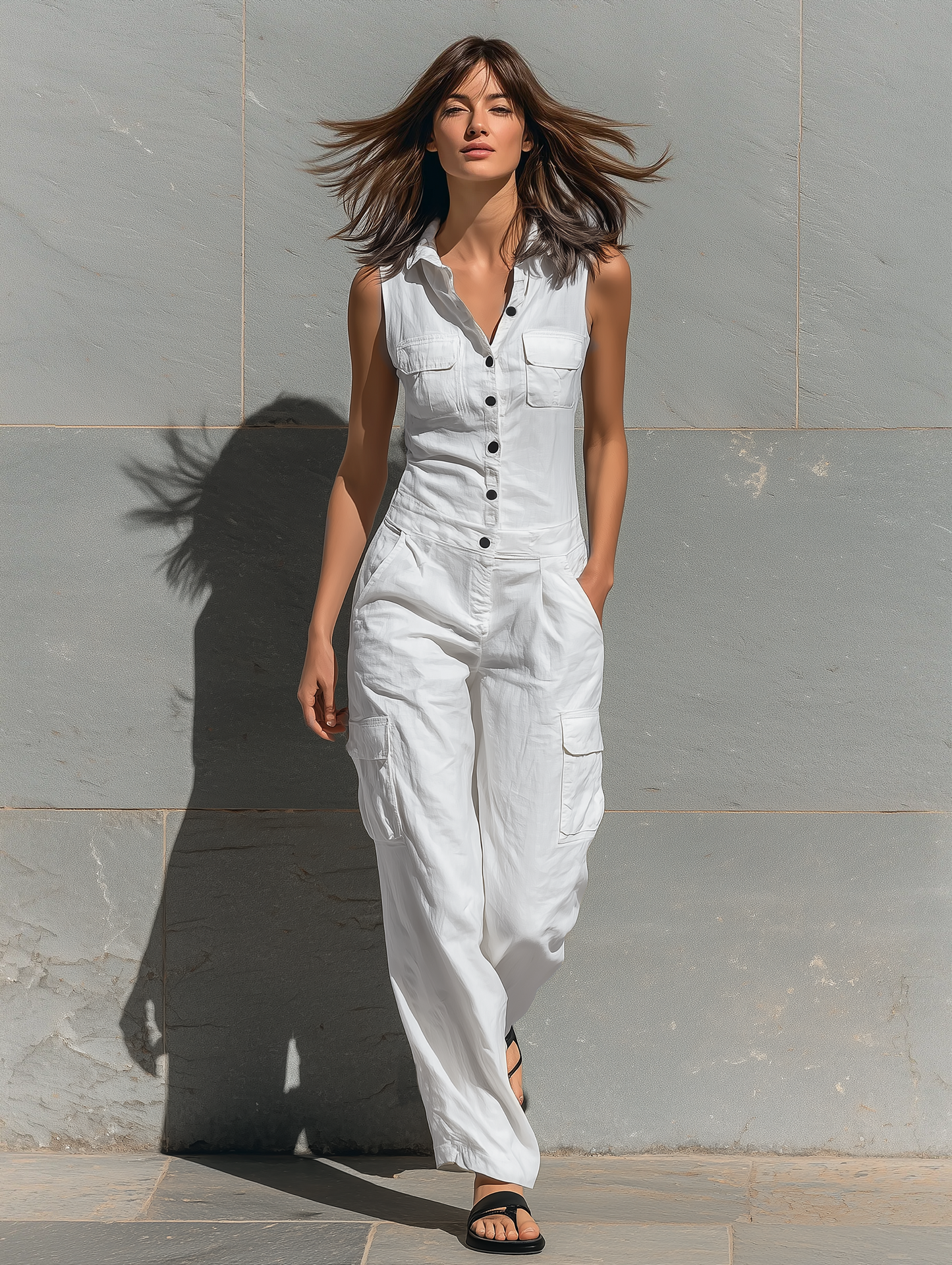 Women's Cotton Sleeveless Jumpsuit – ModClo