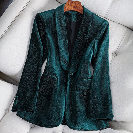 L'aurablend Satin Blazer by Lilian-Thouram